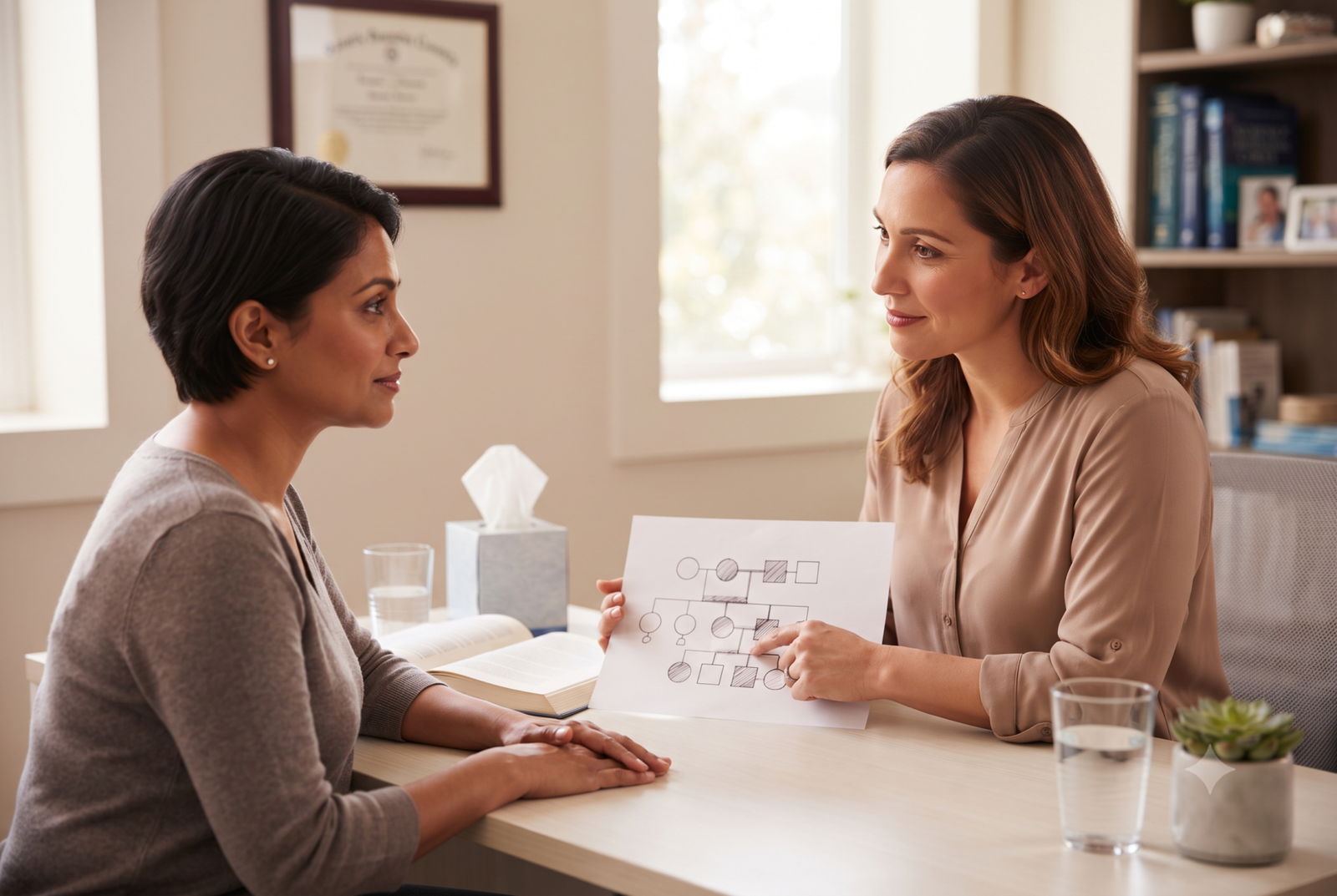 To assess the risk of Hereditary Breast and Ovarian Cancer (HBOC) syndrome among women diagnosed with breast and/or ovarian cancer