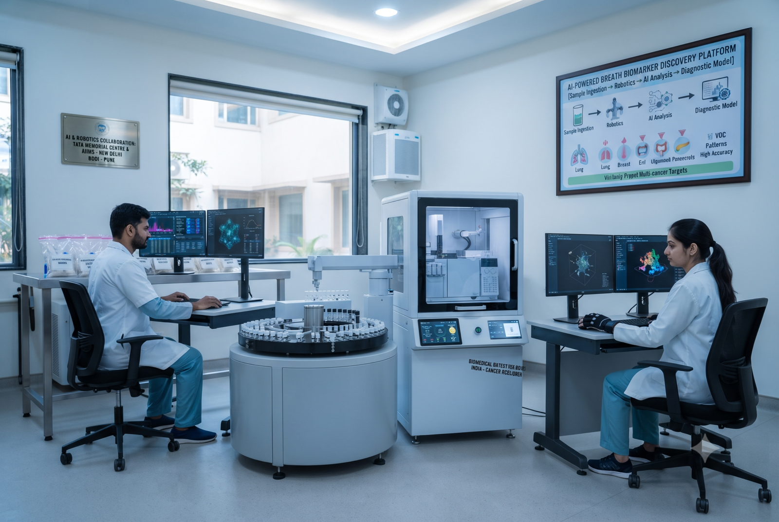 Evaluation of multi cancer screening through breath samples performed by biomedical detection dogs in India